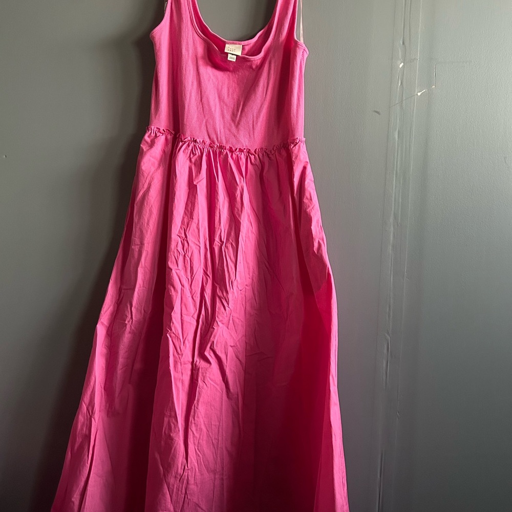 a new day Hot Pink Tank Maxi Dress